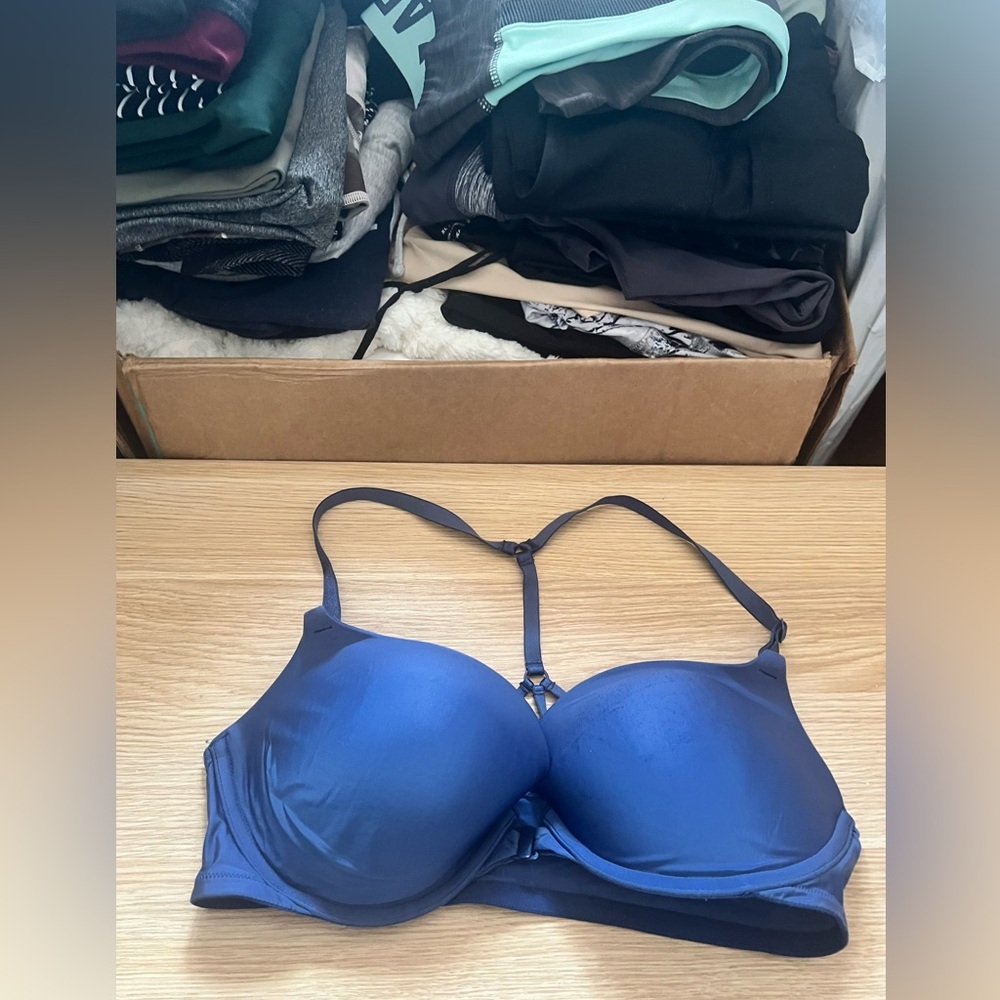VS | Pink - Navy Blue Push Up Bra